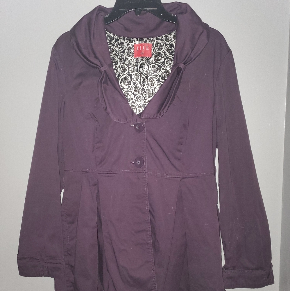 ELLE purple trenchcoat